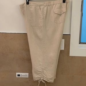 Charter Club Cropped Linen Pants